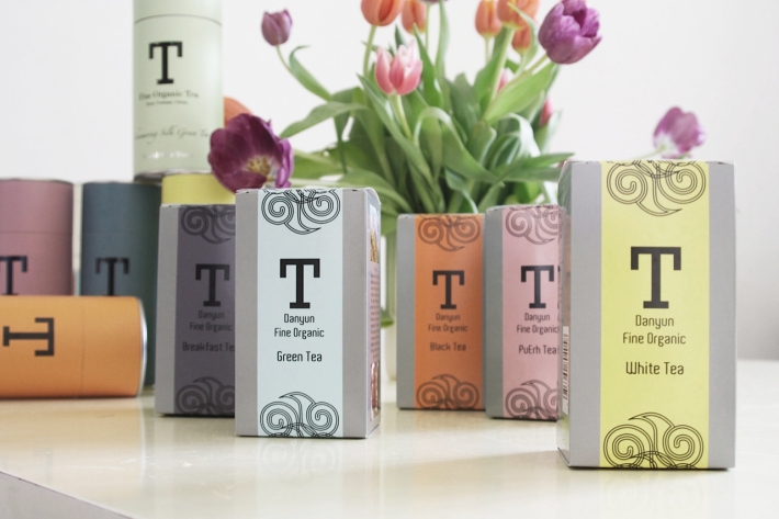 Emballagen til de forskellige te typer er designet af Liselotte Risell